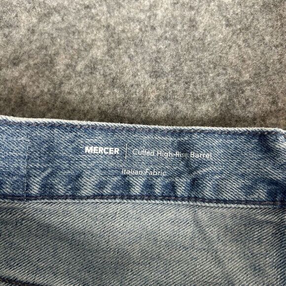 Adriano Goldschmied Jeans Womens 32 Mercer Cuffed High Rise Barrel Wide Leg - Picture 9 of 13